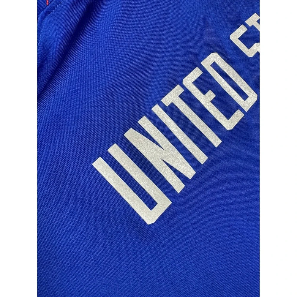 Nike USA Soccer National Team Jersey Blue Red Dri-FIT USWNT V-Neck Mens Large